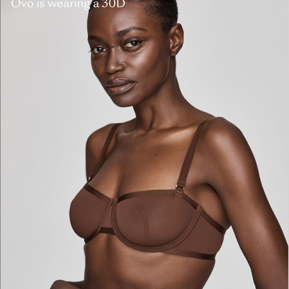 CUUP balconette bra 34b espresso like new